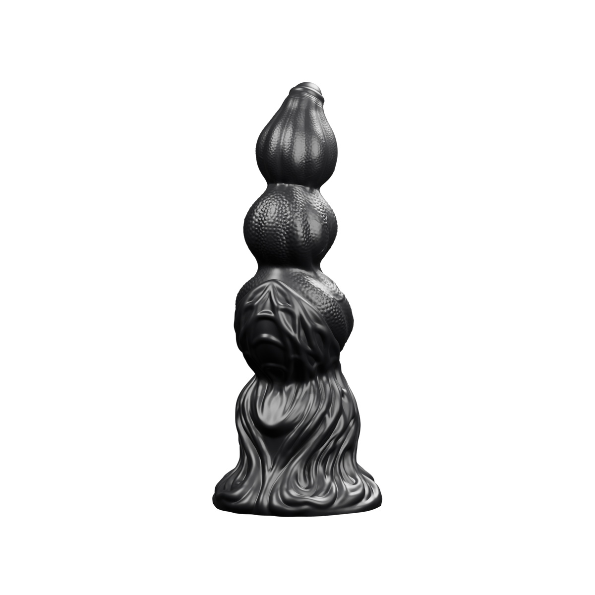 Génesis · Full Negro · render del modelo real en negro sólido, sin fondo.