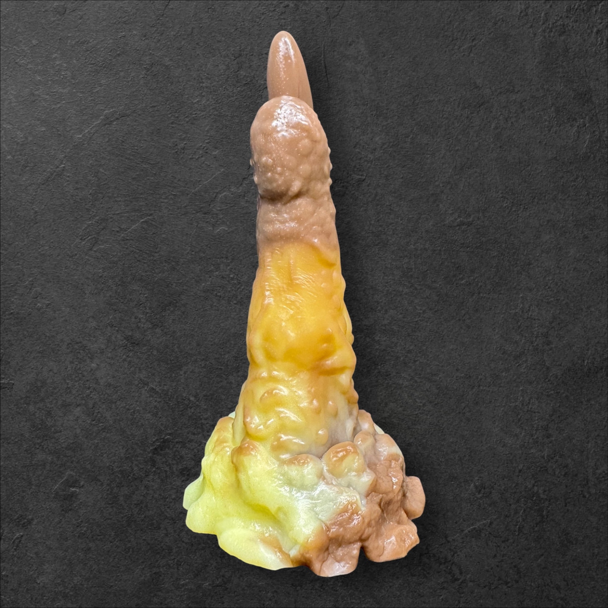 MORVA Fantasy Dildo. Rough monstrous finger texture with curved shape for internal massage. Invasive dark fantasy toy made of Platinum Silicone by ClimaxLab.