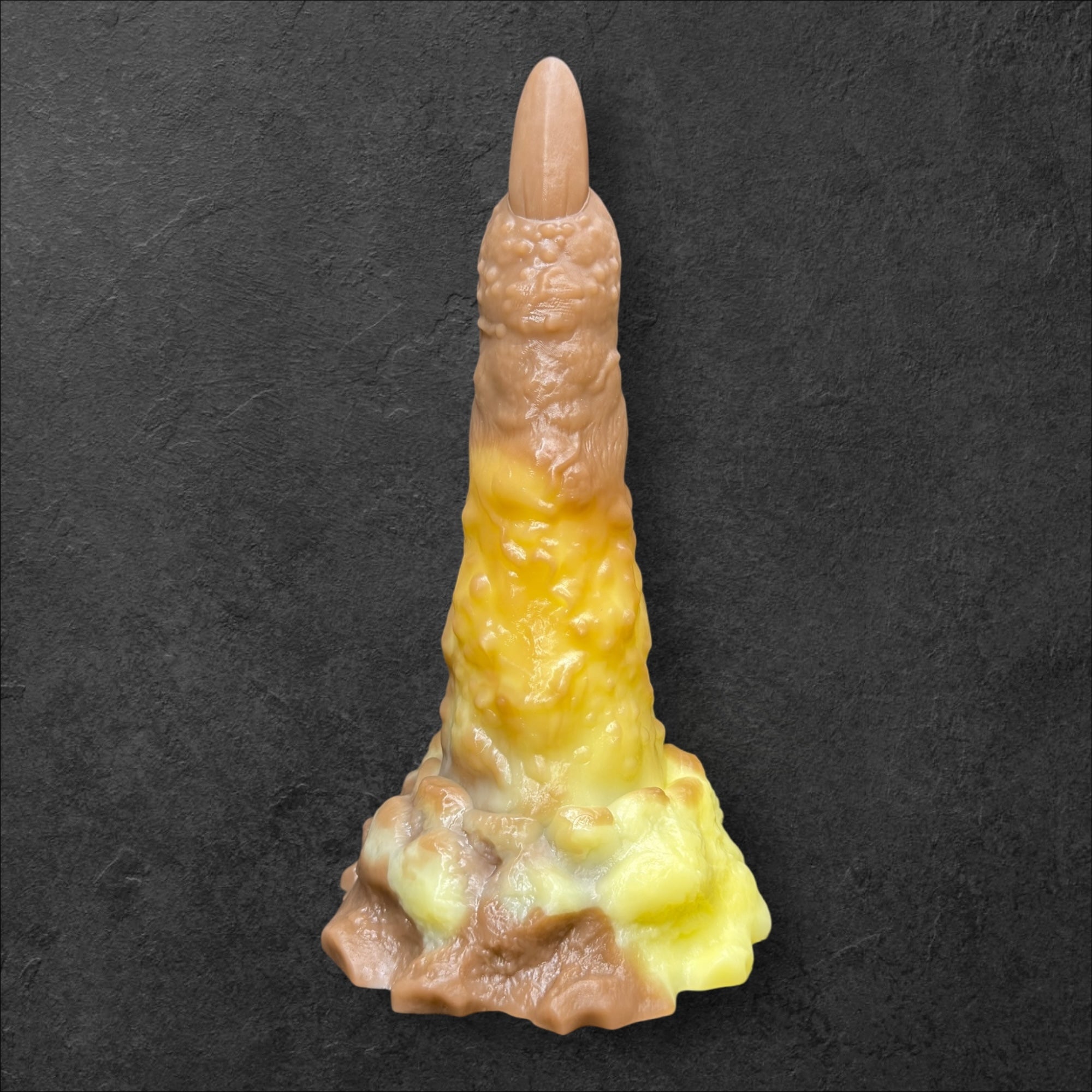 MORVA Fantasy Dildo. Rough monstrous finger texture with curved shape for internal massage. Invasive dark fantasy toy made of Platinum Silicone by ClimaxLab.