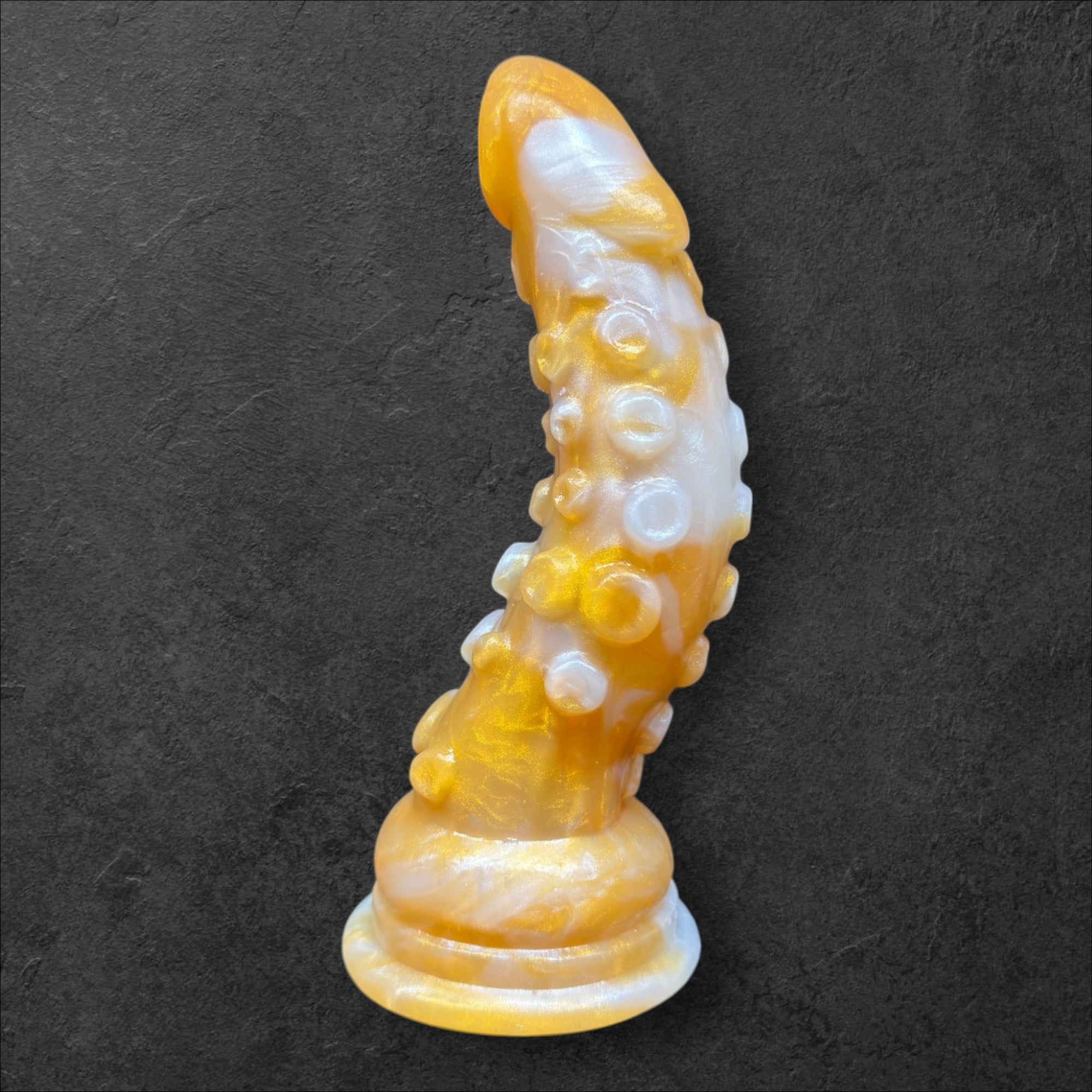 Tentacle Dildo with Suction Cups and Organic Texture. Sea Monster Silicone Toy. Custom Fantasy by ClimaxLab.