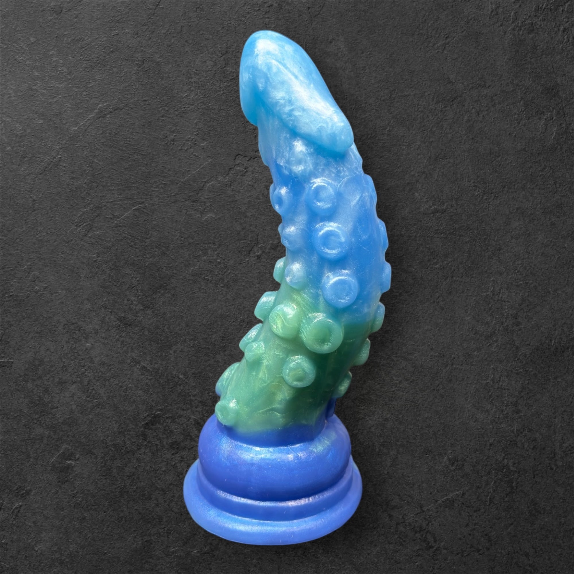 Tentacle Dildo with Suction Cups and Organic Texture. Sea Monster Silicone Toy. Custom Fantasy by ClimaxLab.