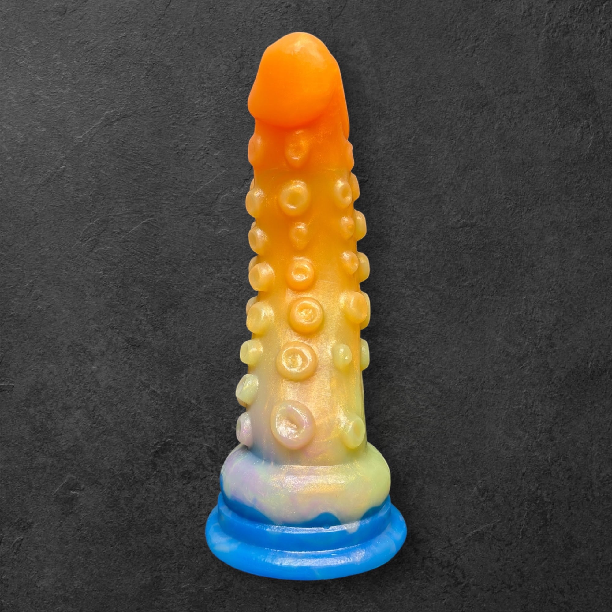 Tentacle Dildo with Suction Cups and Organic Texture. Sea Monster Silicone Toy. Custom Fantasy by ClimaxLab.