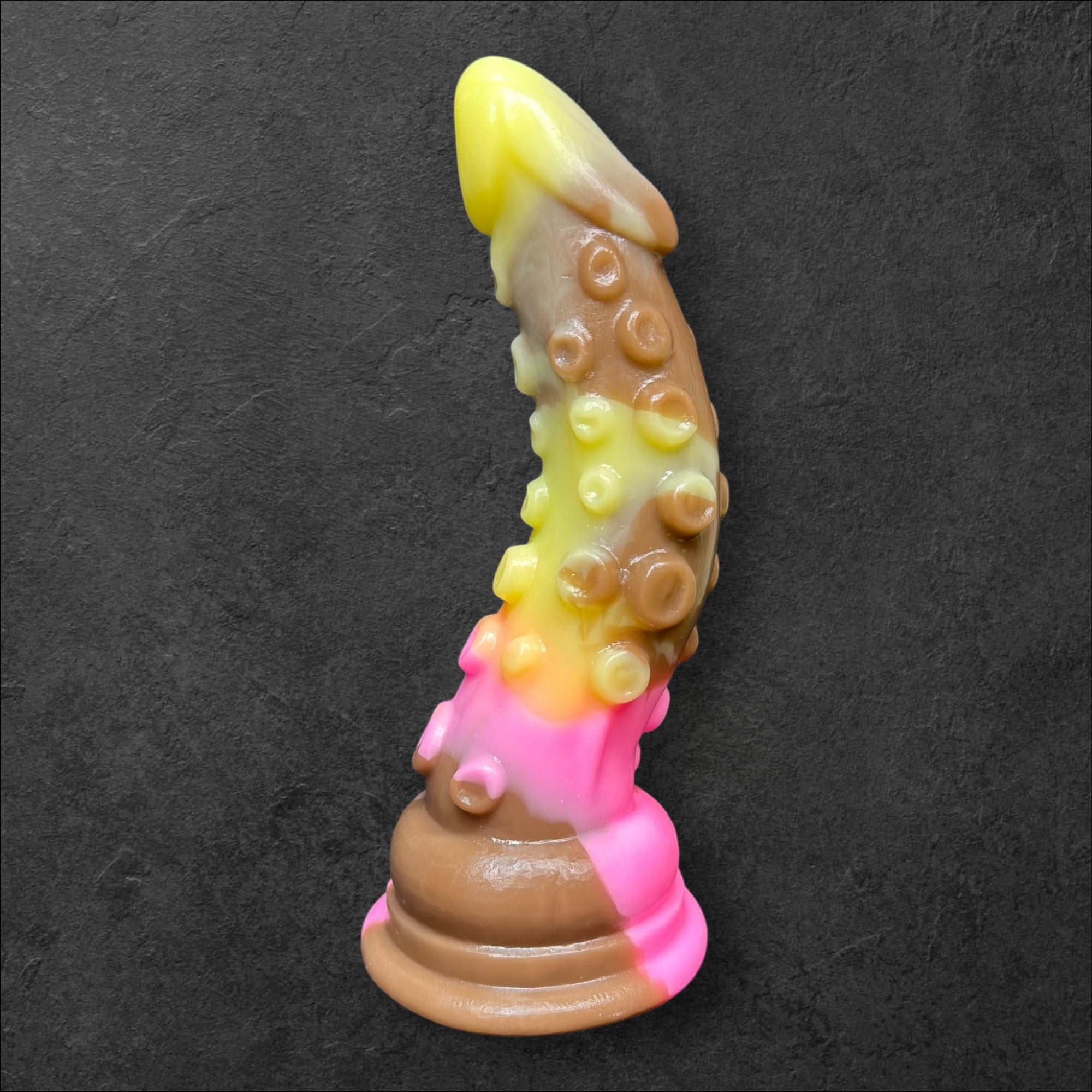 Tentacle Dildo with Suction Cups and Organic Texture. Sea Monster Silicone Toy. Custom Fantasy by ClimaxLab.