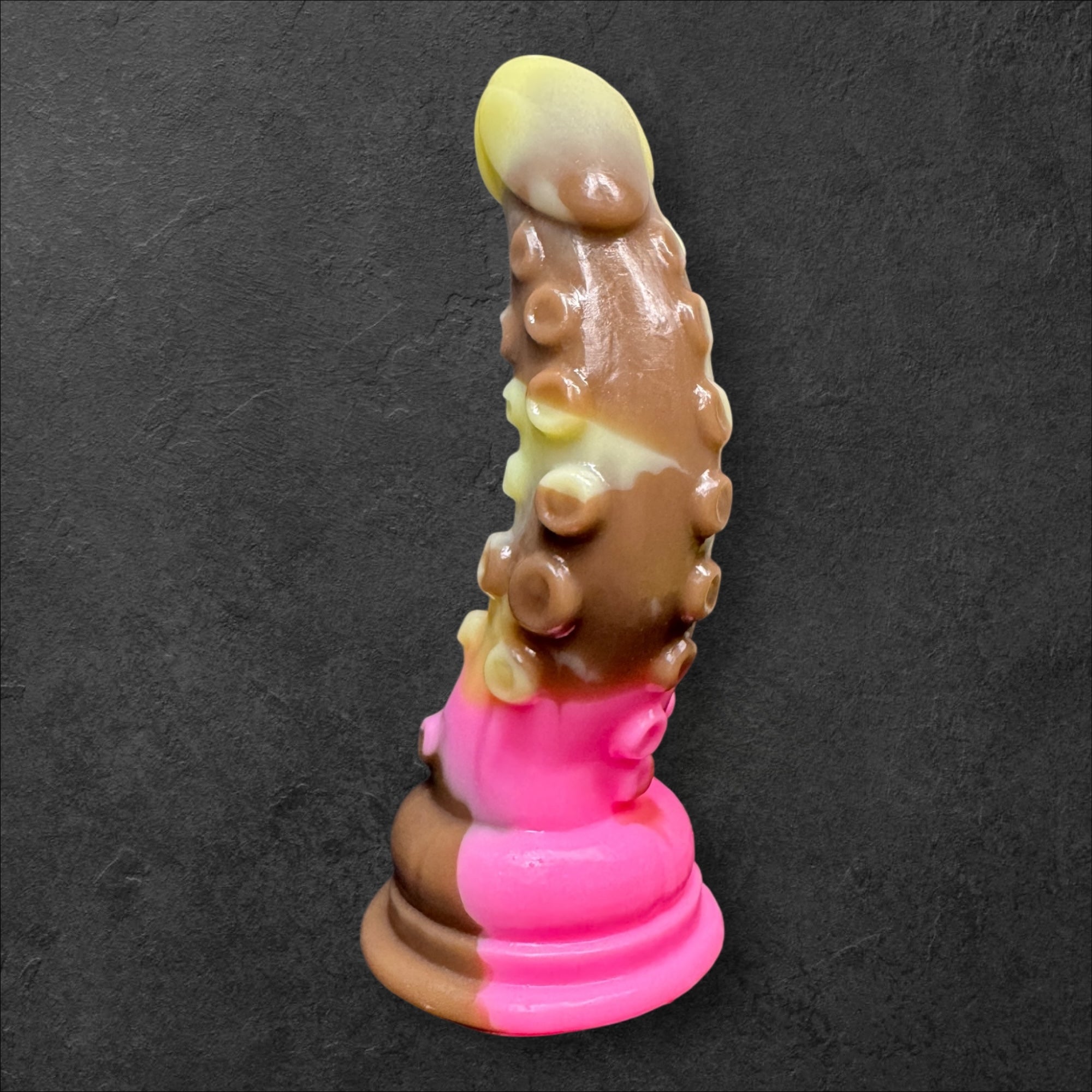 Tentacle Dildo with Suction Cups and Organic Texture. Sea Monster Silicone Toy. Custom Fantasy by ClimaxLab.