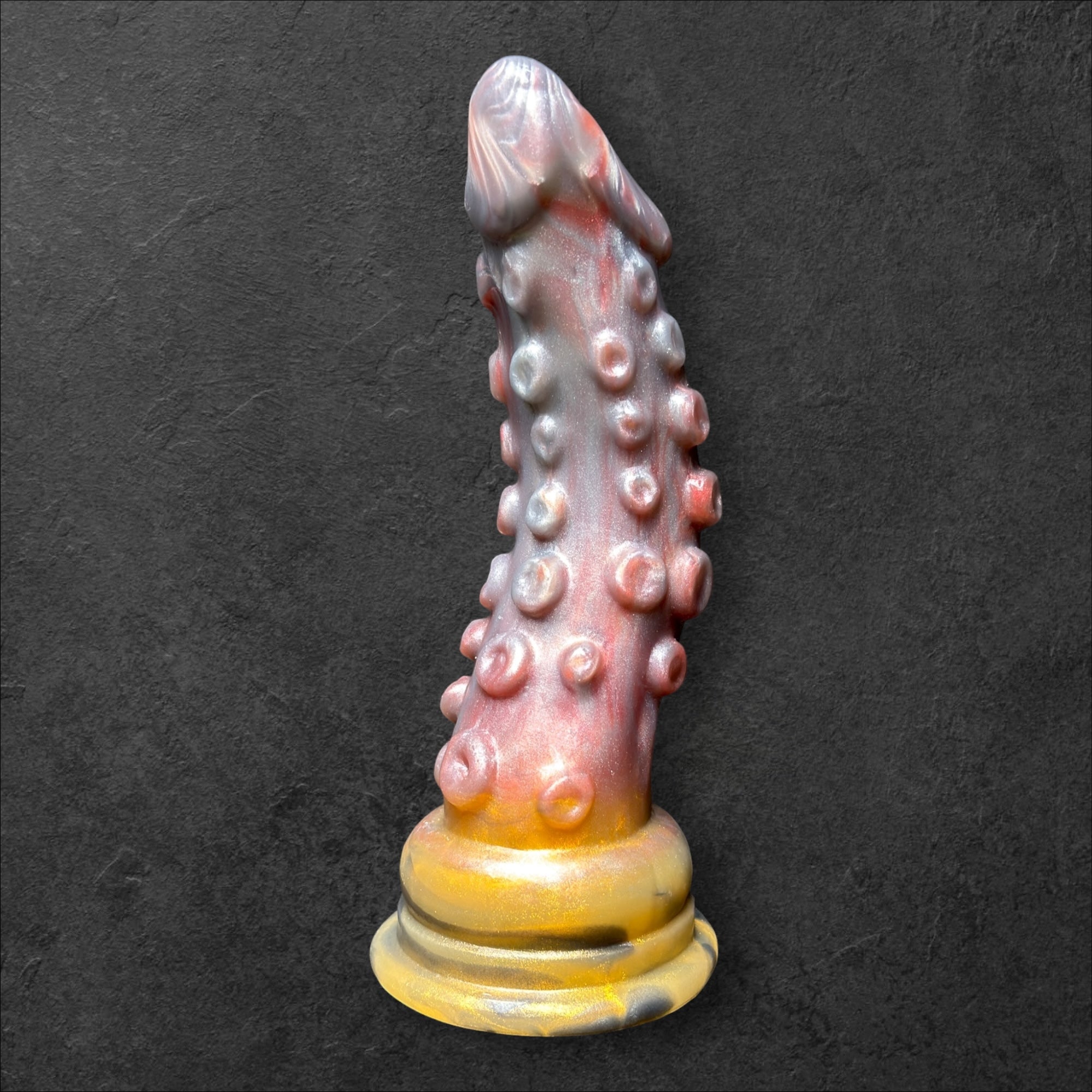 Tentacle Dildo with Suction Cups and Organic Texture. Sea Monster Silicone Toy. Custom Fantasy by ClimaxLab.
