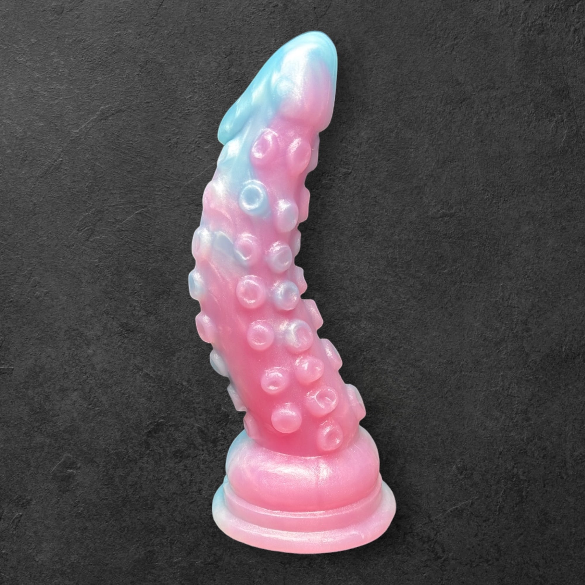 Tentacle Dildo with Suction Cups and Organic Texture. Sea Monster Silicone Toy. Custom Fantasy by ClimaxLab.