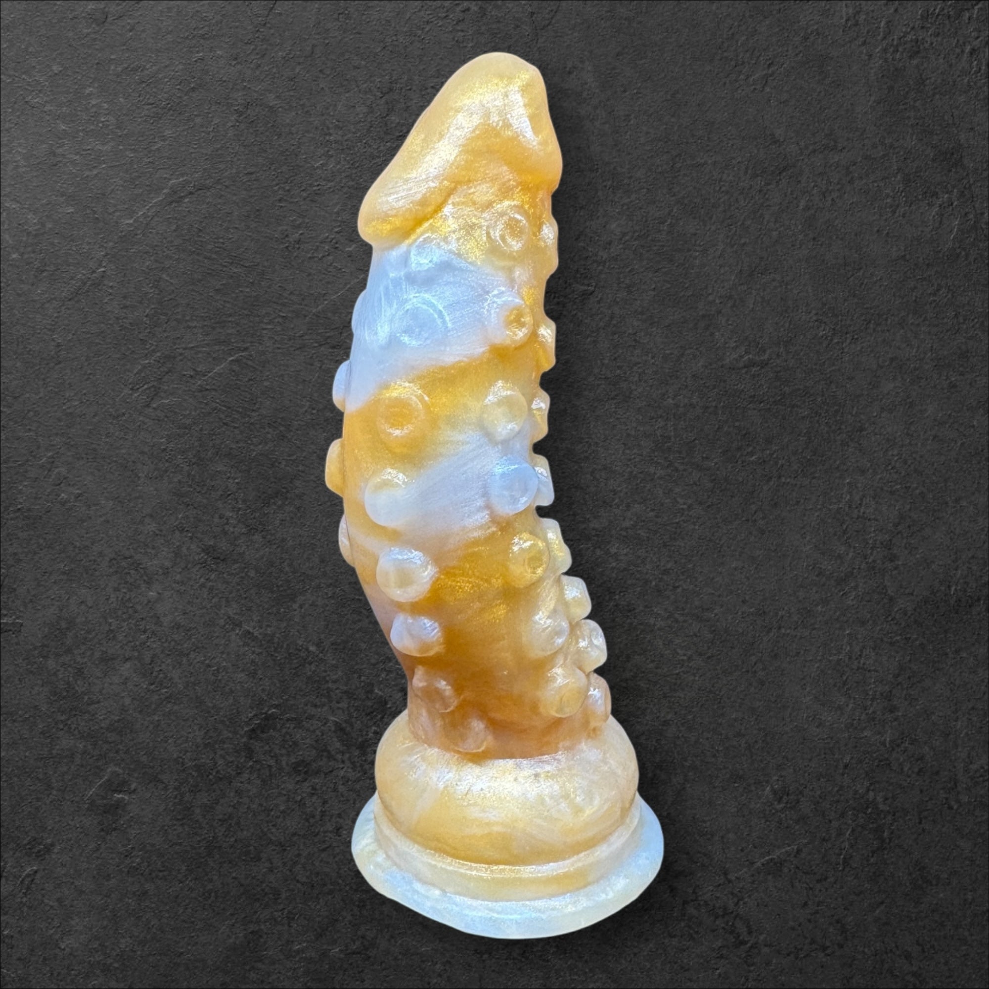 Tentacle Dildo with Suction Cups and Organic Texture. Sea Monster Silicone Toy. Custom Fantasy by ClimaxLab.