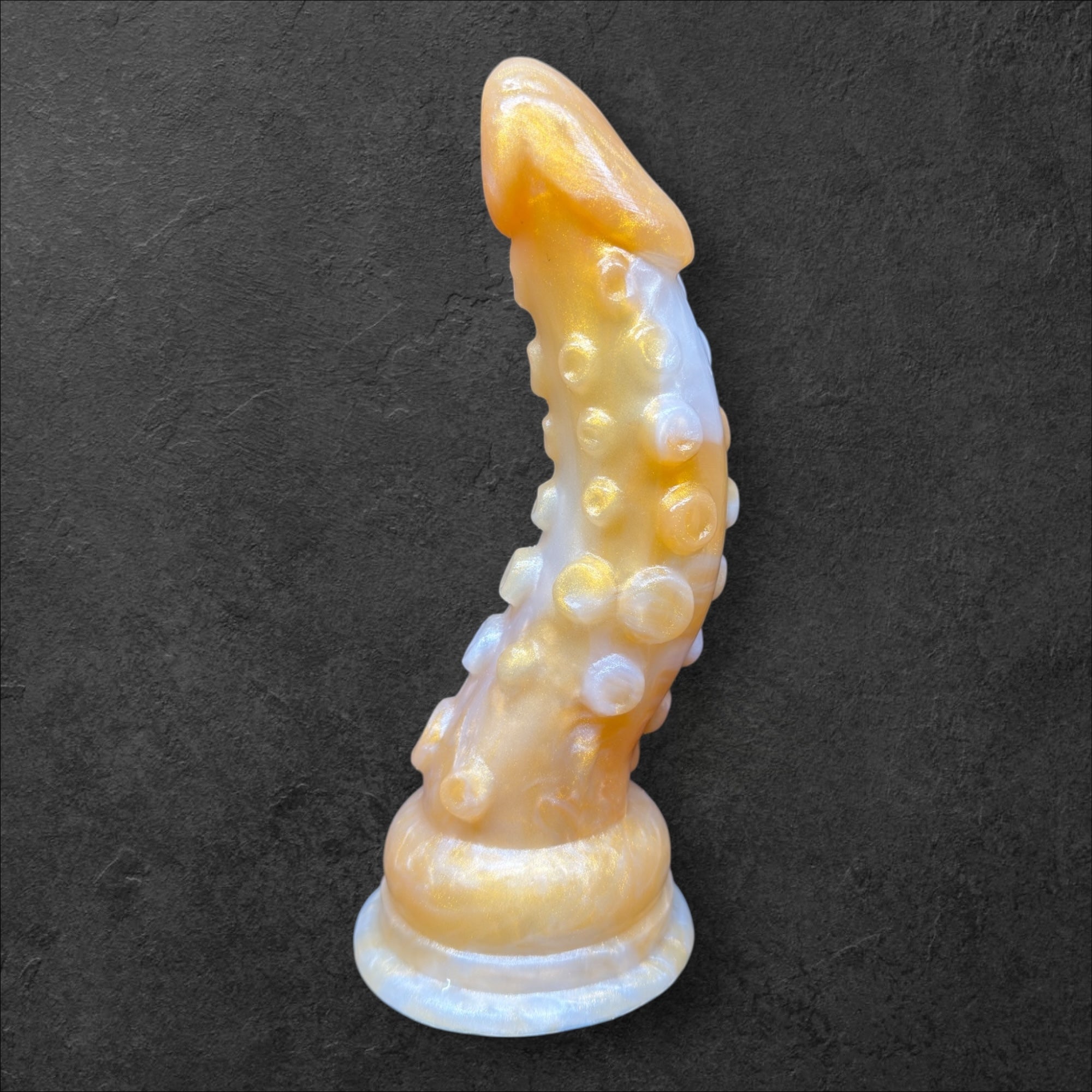 Tentacle Dildo with Suction Cups and Organic Texture. Sea Monster Silicone Toy. Custom Fantasy by ClimaxLab.