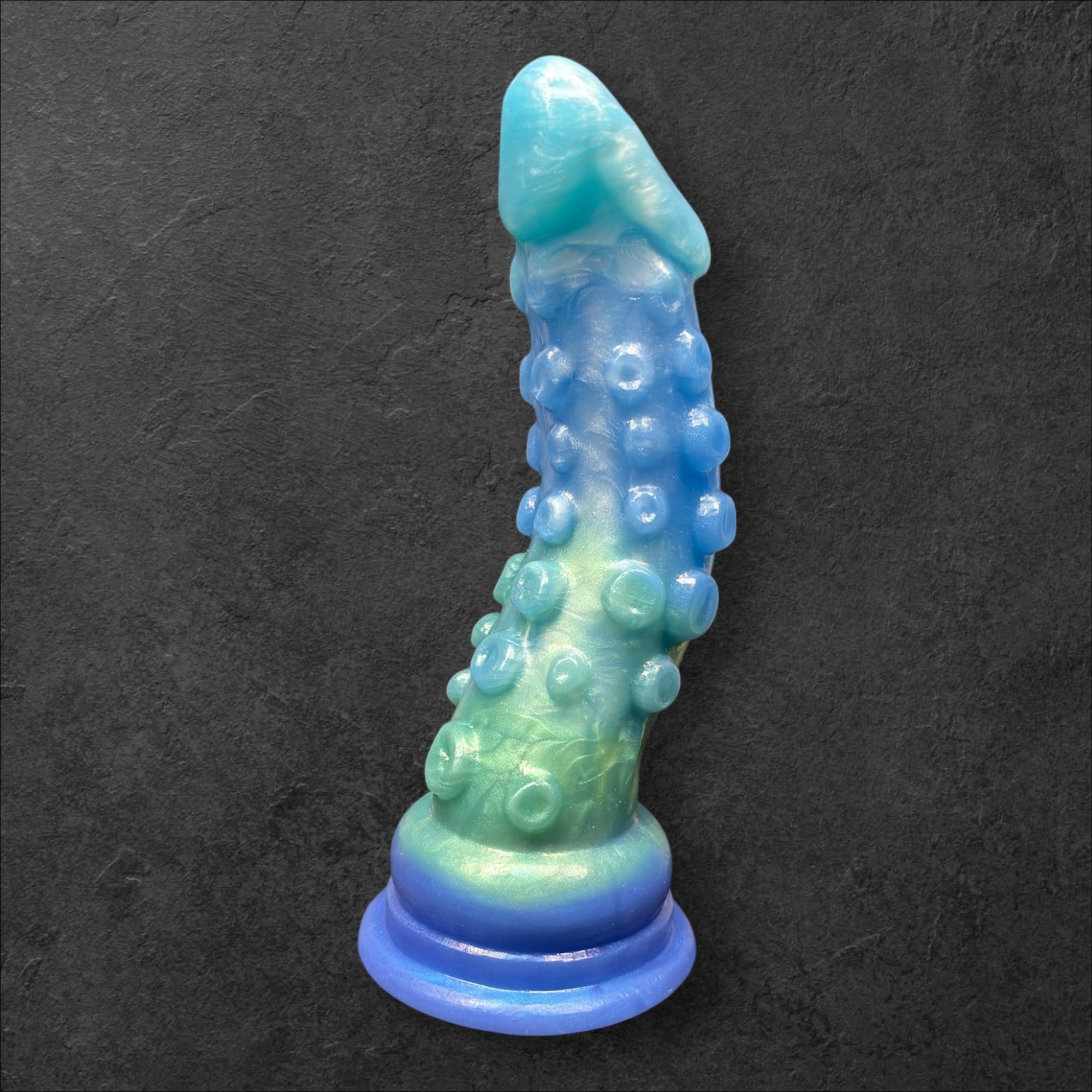 Tentacle Dildo with Suction Cups and Organic Texture. Sea Monster Silicone Toy. Custom Fantasy by ClimaxLab.