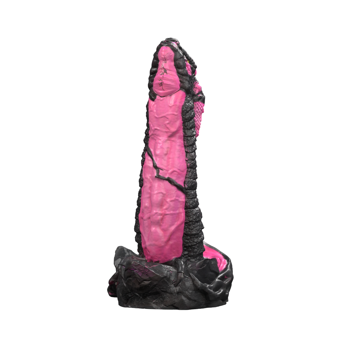 Madre de Dragones · vista principal · negro y rosa · render del modelo detallado, sin fondo. Colores de ejemplo para personalización.