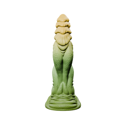 Naga · vista trasera · modelo con los colores de ejemplo, sin fondo.