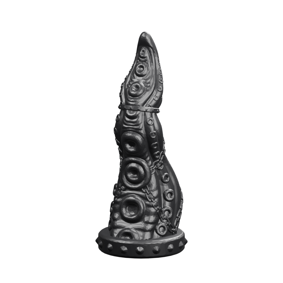 Leviatán · negro sólido. Render del modelo.