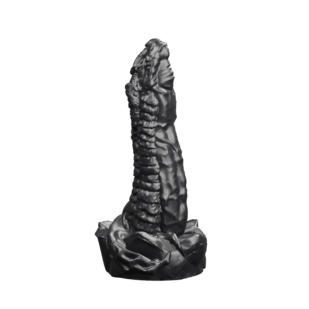 Madre de Dragones · negro sólido. Render del modelo.