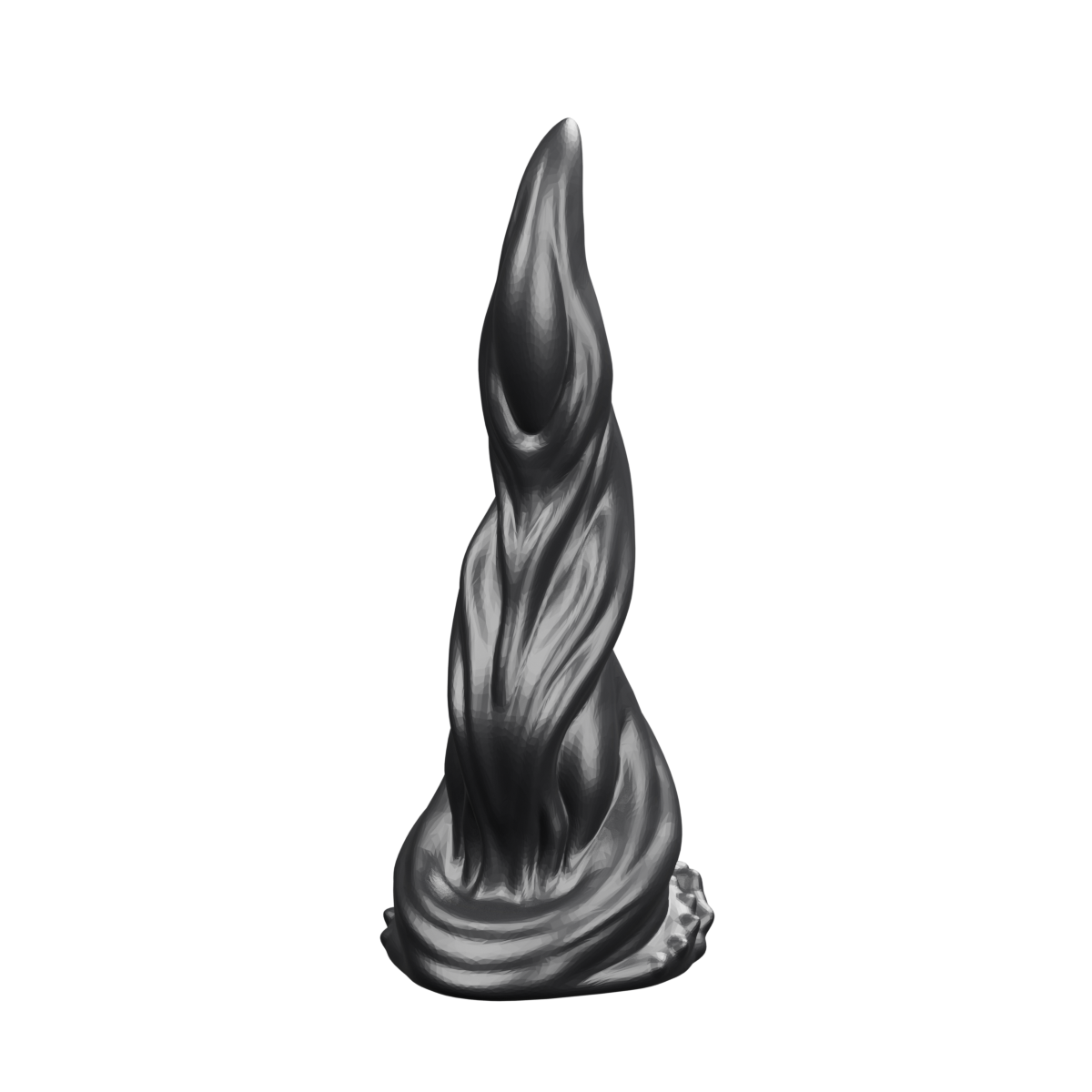 Mercurio · negro sólido. Render del modelo.