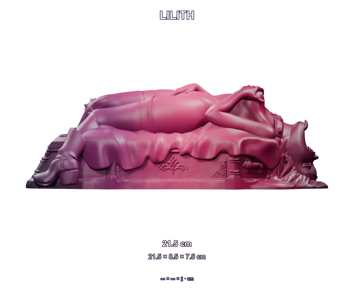 Lilith · dimensiones exteriores: 21,5 × 8,5 × 7,5 cm. Render del tamaño original.