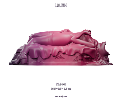 Lilith · dimensiones exteriores: 21,5 × 8,5 × 7,5 cm. Render del tamaño original.