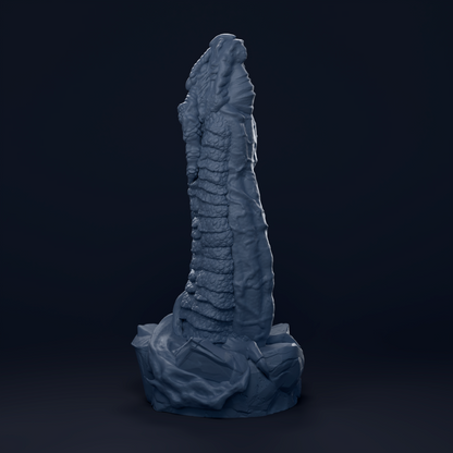 Heavily Scaled Dragon Dildo with Organic Texture. High Quality Platinum Silicone Fantasy Sex Toy Made in Spain by ClimaxLab.