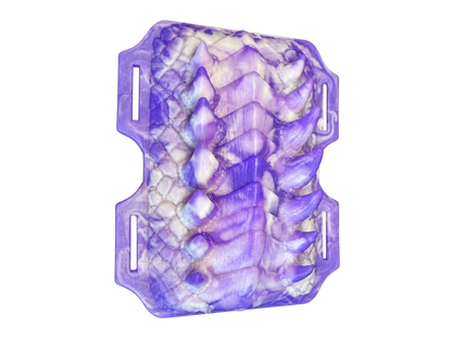 Emperatriz Dragona en morado UV y blanco, tamaño pequeño, firmeza 00-50, vista superior
