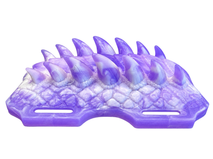 Emperatriz Dragona en morado UV y blanco, tamaño pequeño, firmeza 00-50, vista lateral