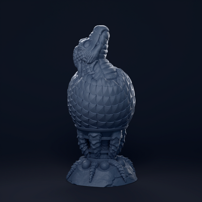 The Fire Egg Fantasy Plug. Textured dragon egg with hatching head at the tip and sculpted dragon claw safety base. Platinum Silicone by ClimaxLab.