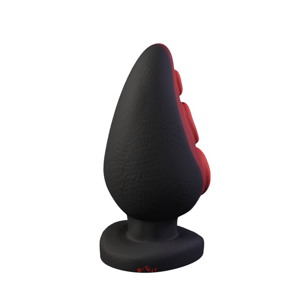 Gilboa tentacle butt plug covered in octopus suckers, three-quarter view — platinum silicone made in Spain by ClimaxLab.