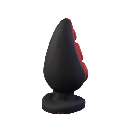 Gilboa tentacle butt plug covered in octopus suckers, three-quarter view — platinum silicone made in Spain by ClimaxLab.