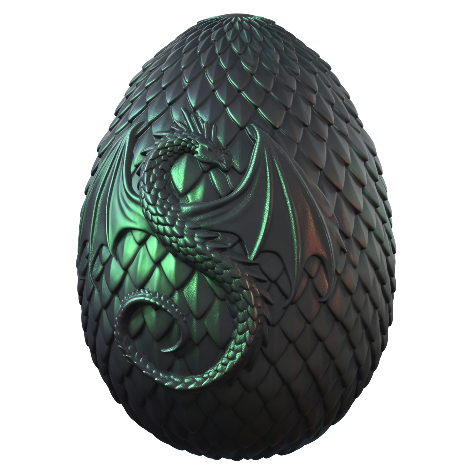 Huevo kegel Drakar de silicona platino, escamas y dragón en relieve · ClimaxLab · talla S (5,0×3,4 cm)