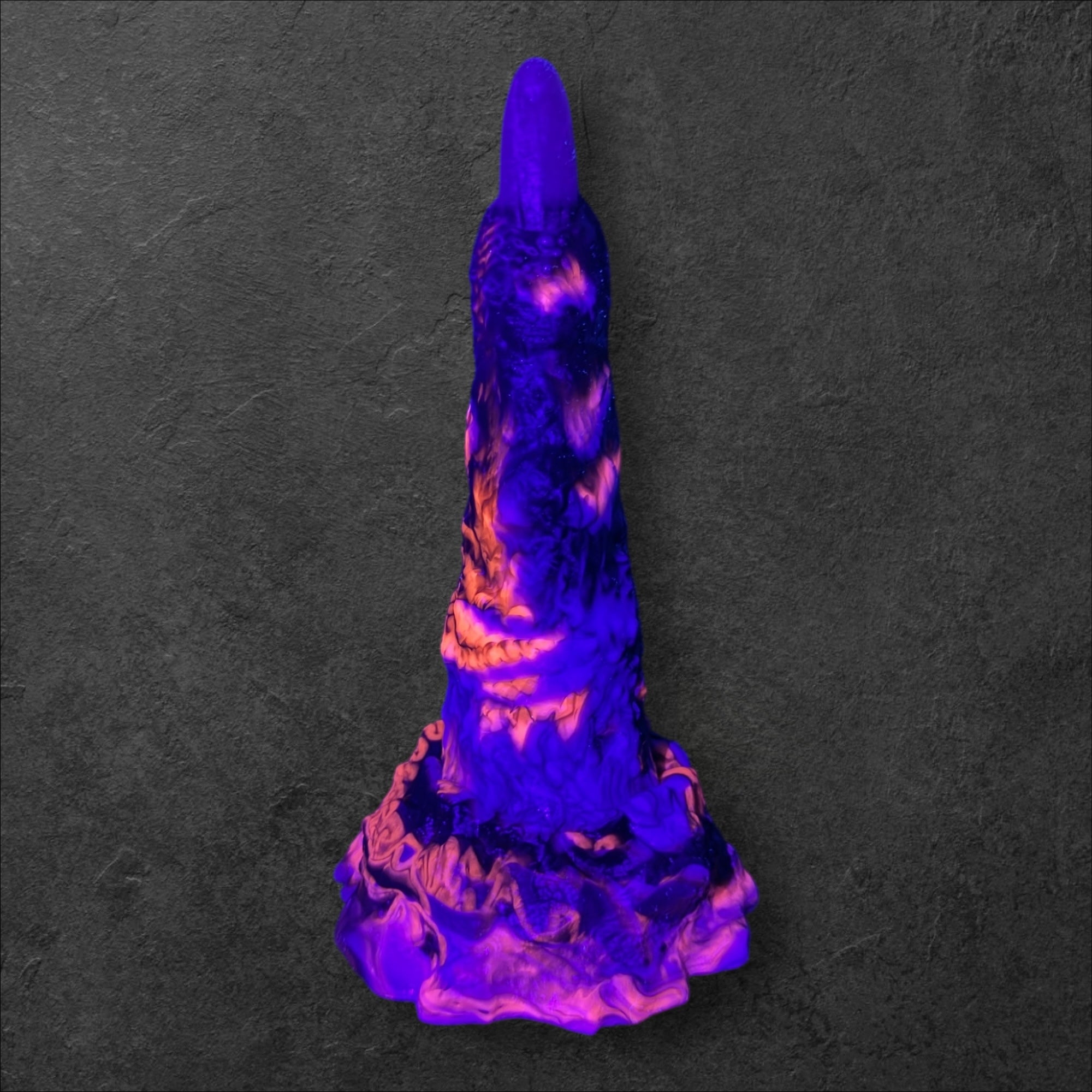 MORVA Fantasy Dildo. Rough monstrous finger texture with curved shape for internal massage. Invasive dark fantasy toy made of Platinum Silicone by ClimaxLab.