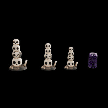 Tower of Souls Dildo with Stacked Skulls Texture. Platinum Silicone Fantasy Toy by ClimaxLab.