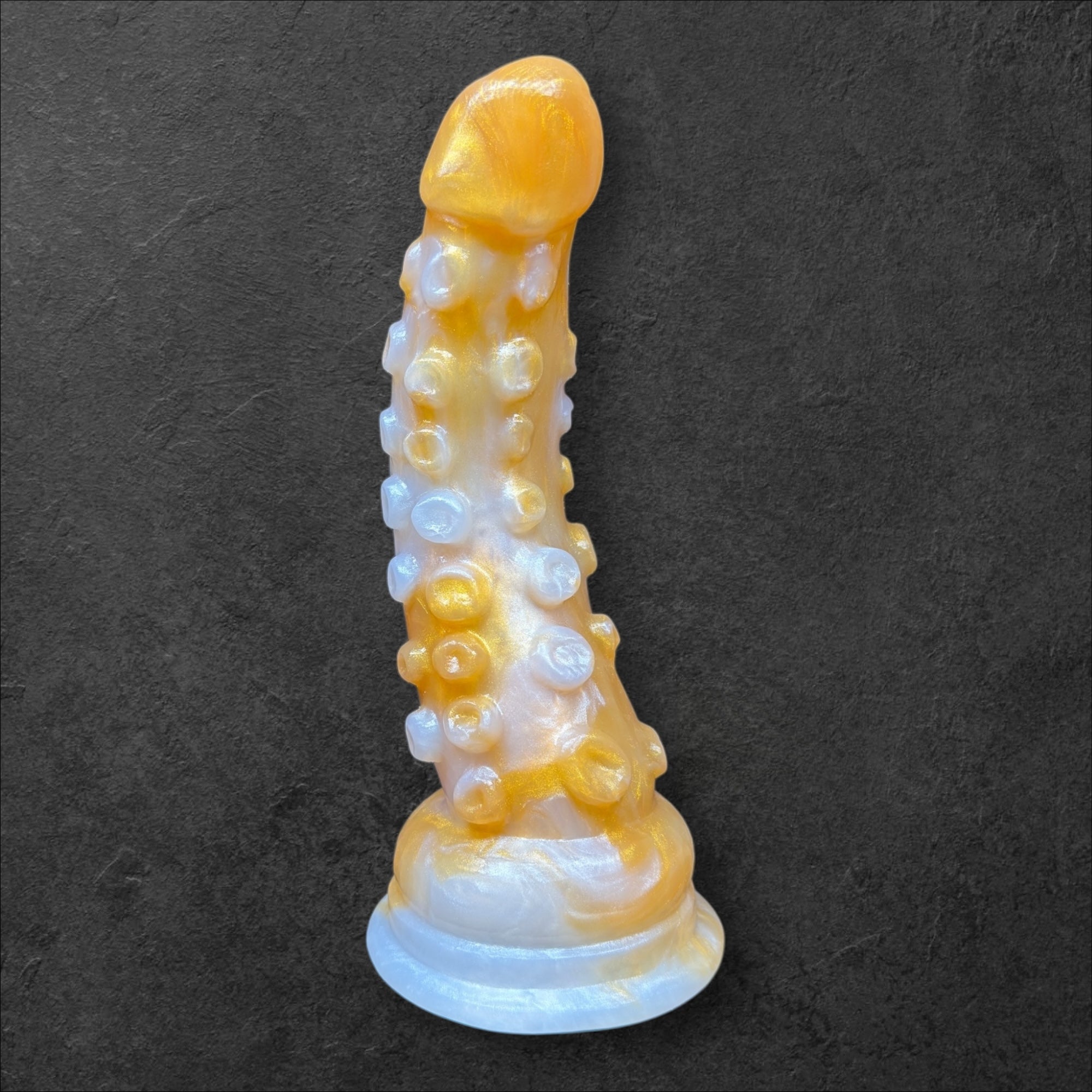 Tentacle Dildo with Suction Cups and Organic Texture. Sea Monster Silicone Toy. Custom Fantasy by ClimaxLab.