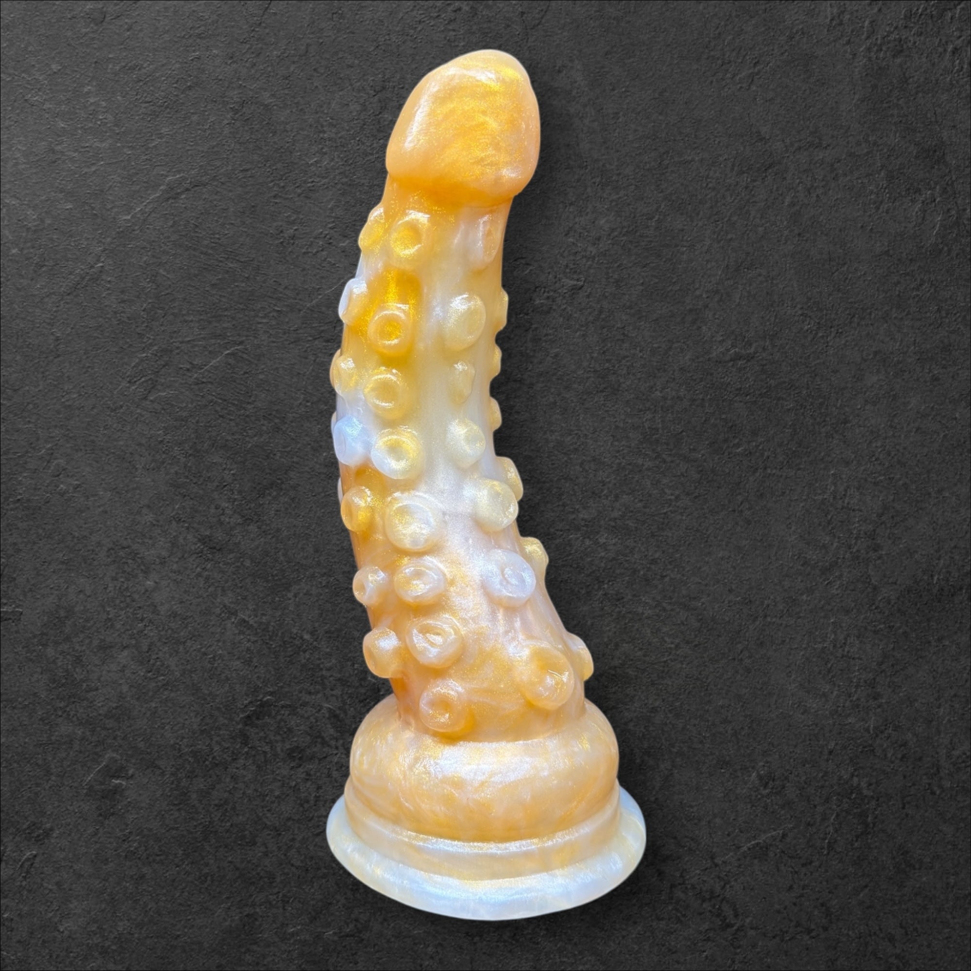 Tentacle Dildo with Suction Cups and Organic Texture. Sea Monster Silicone Toy. Custom Fantasy by ClimaxLab.